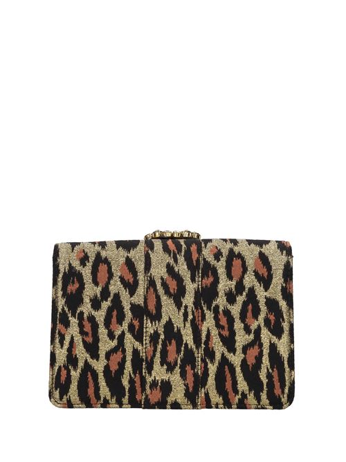 Borsa in tessuto GEDEBE | CLIKY METALLIC LEOPARDMARRONE-ORO